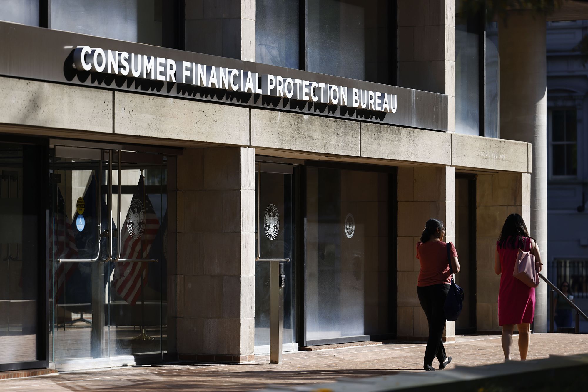 <i>Ting Shen/Bloomberg/Getty Images via CNN Newsource</i><br/>The Consumer Financial Protection Bureau (CFPB) headquarters are pictured in Washington