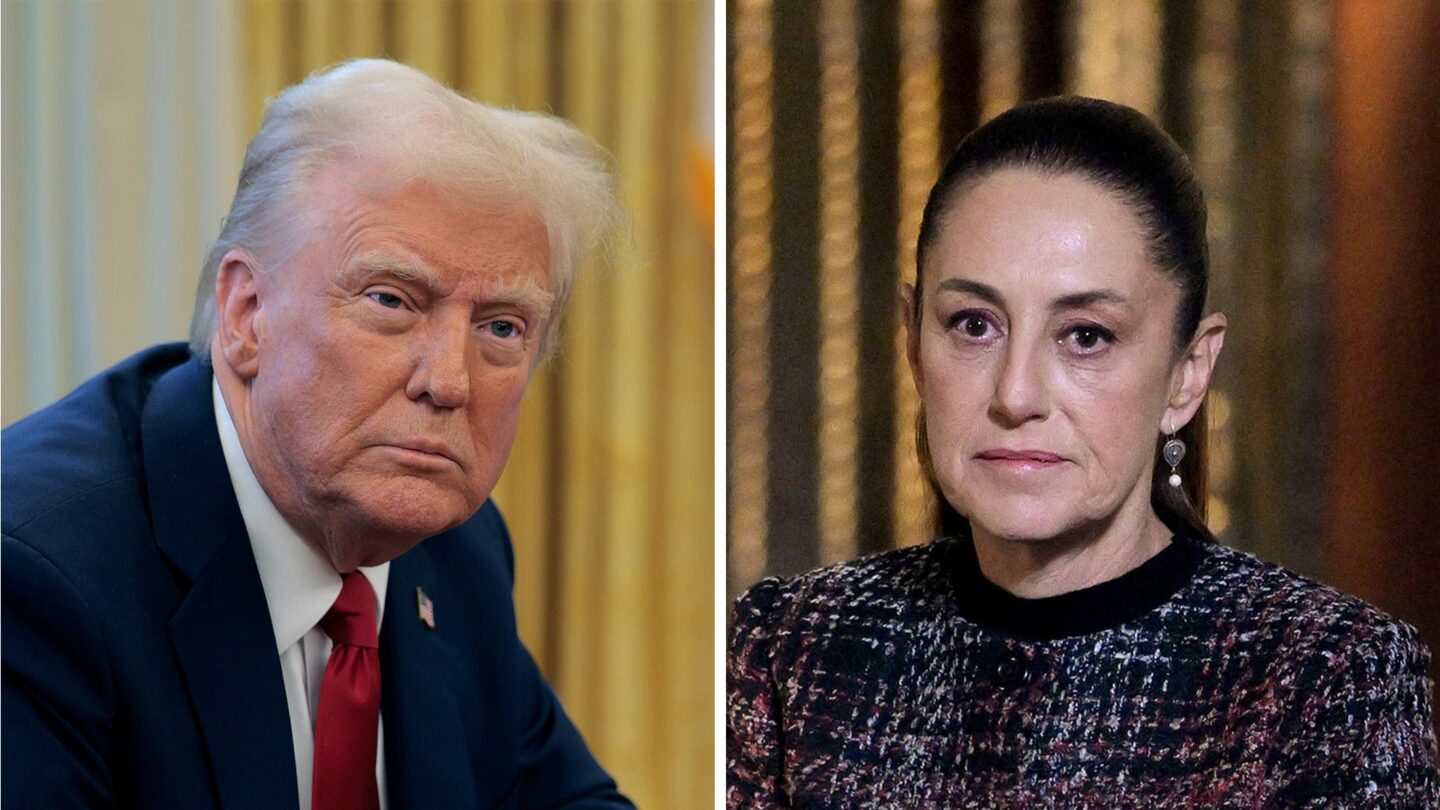 <i>Getty Images via CNN Newsource</i><br/>US President Donald Trump and Mexico President Claudia Sheinbaum.