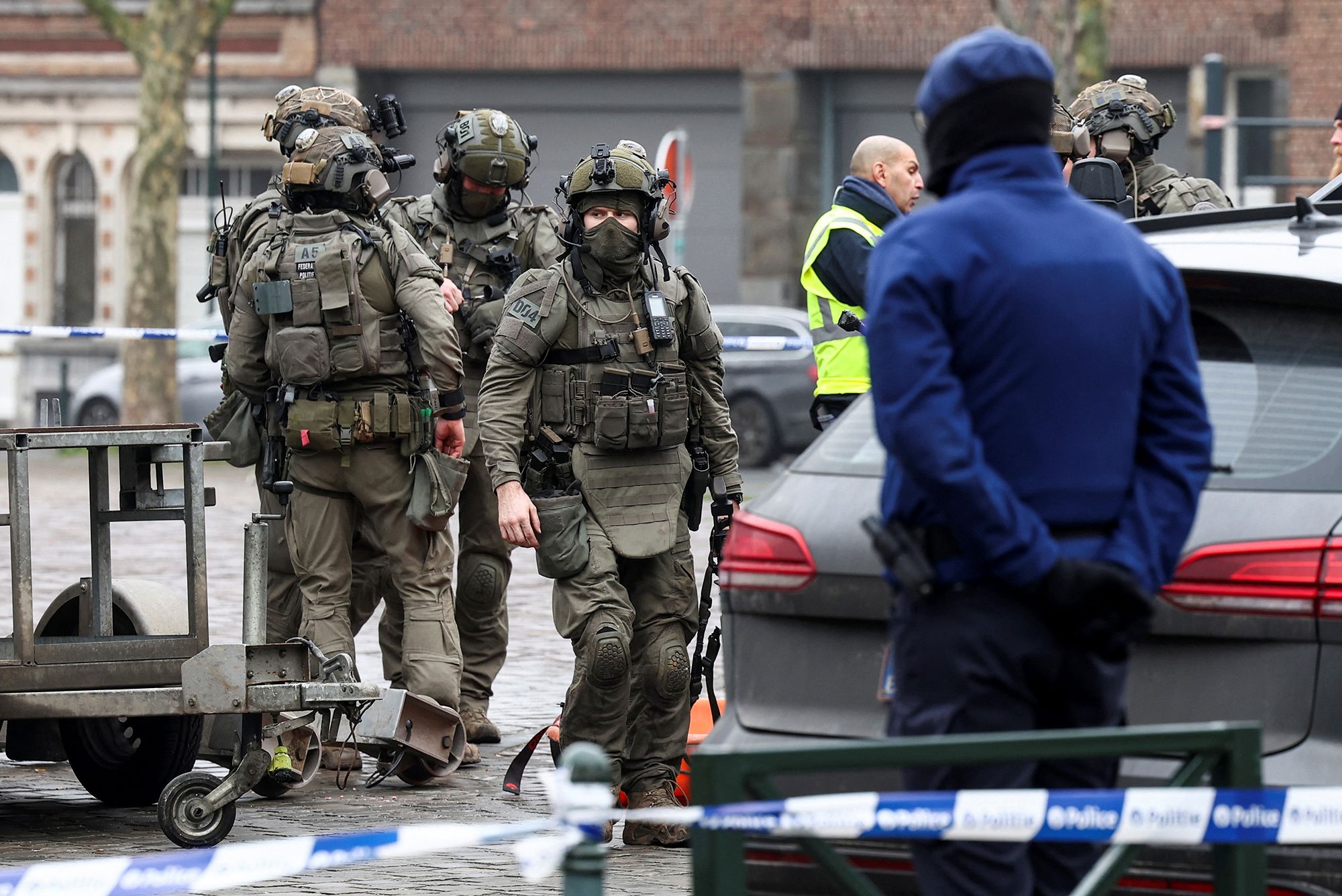 <i>Yves Herman/Reuters via CNN Newsource</i><br/>The shooting stunted travel in the Belgian capital on Wednesday