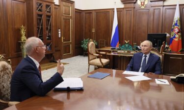 Kirill Dmitriev attends a panel discussion in Moscow November 9