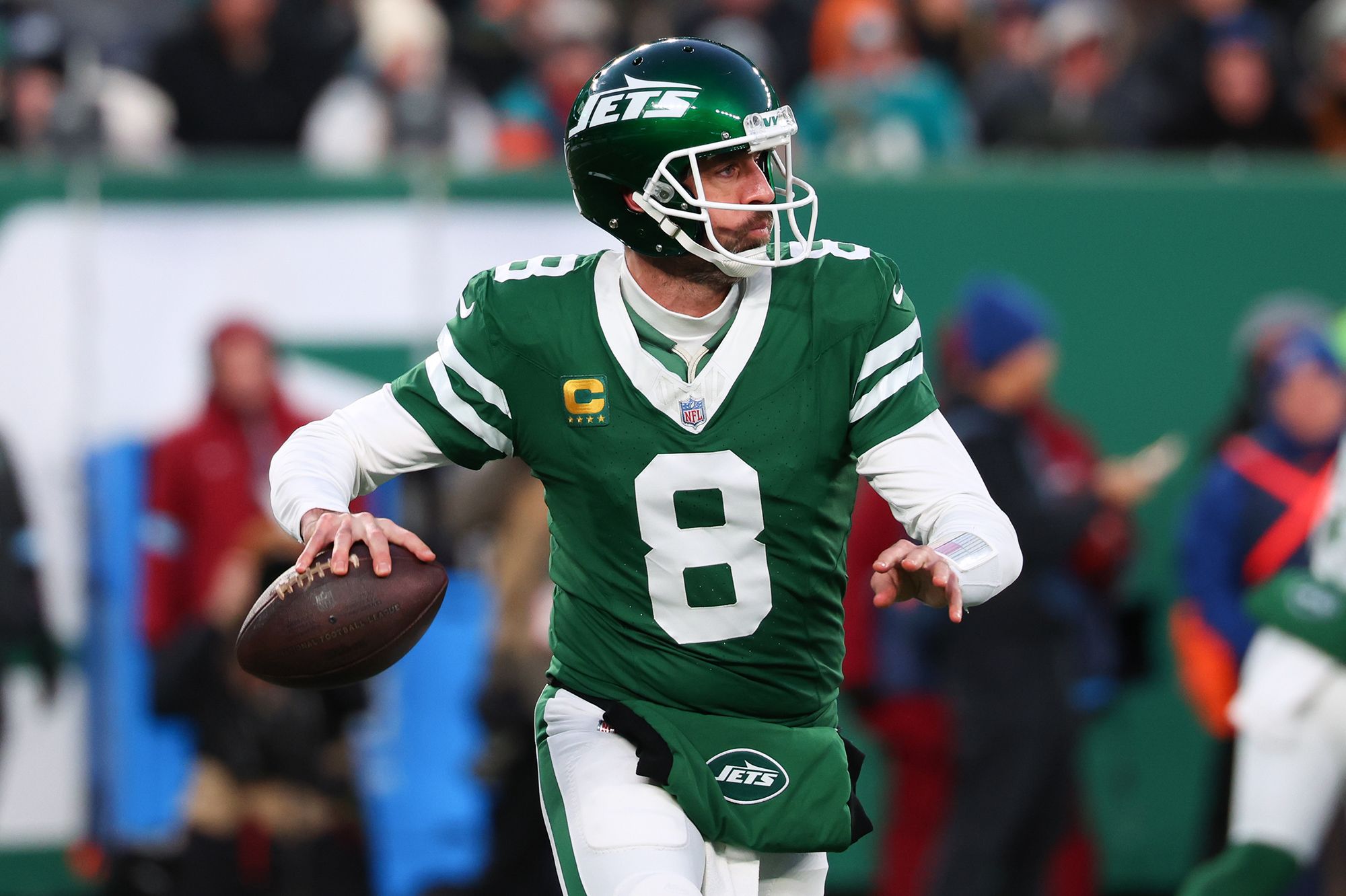 <i>Mike Ehrmann/Getty Images via CNN Newsource</i><br/>Rodgers could still choose to play in the NFL.