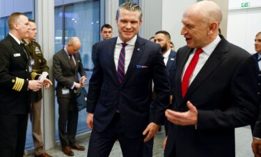 U.S. Defense Secretary Pete Hegseth meets with British Defence Secretary John Healey