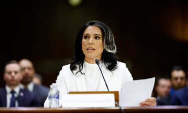 Tulsi Gabbard testifies during her confirmation hearing before the Senate Intelligence Committee in the Dirksen Senate Office Building on January 30 in Washington