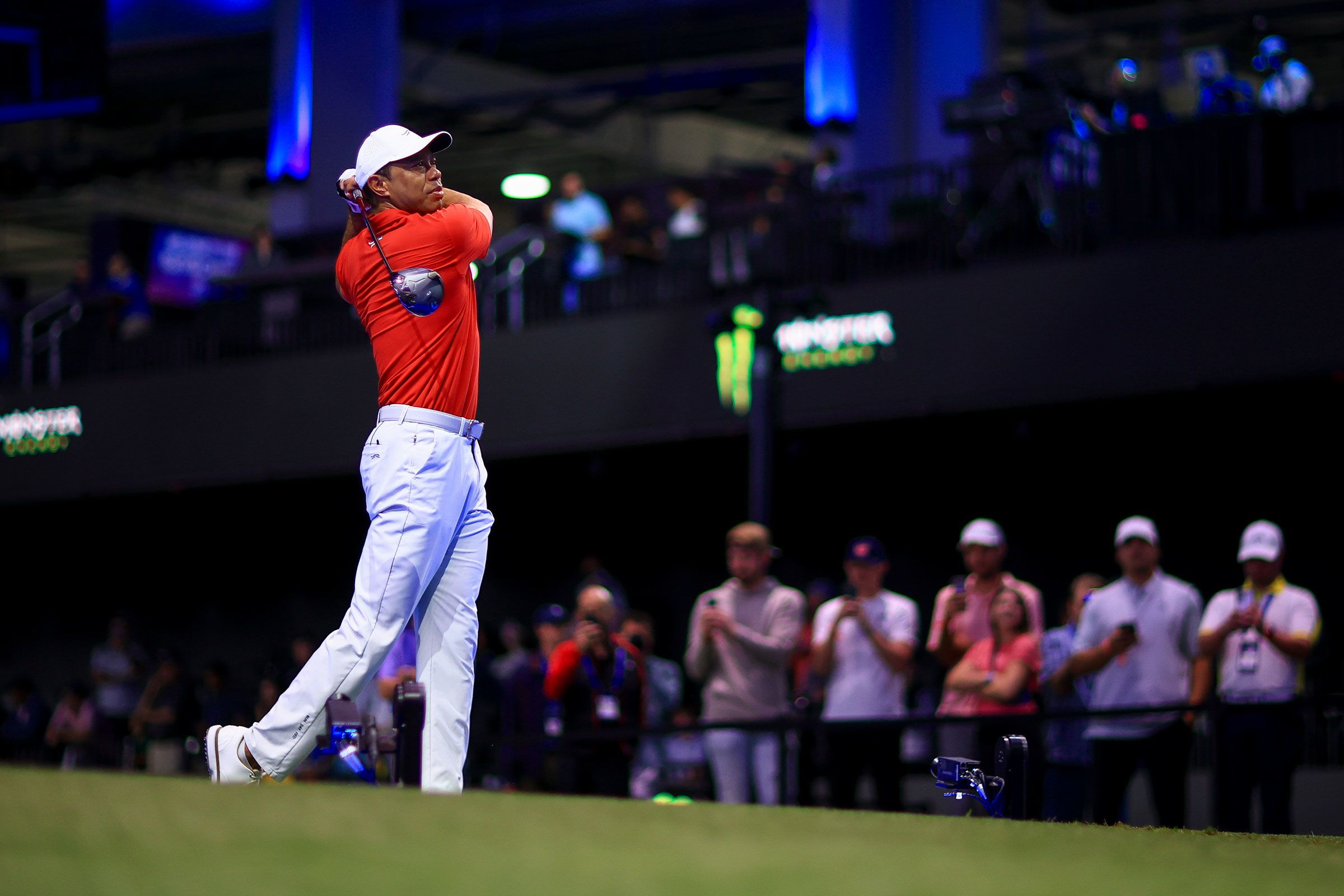 <i>Mike Ehrmann/TGL/Getty Images via CNN Newsource</i><br/>Tiger Woods' TGL match against the Boston Common on January 27 was the last time his mother watched him in competition.