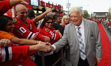 Bobby Hull won the NHL MVP twice and the Stanley Cup with the Chicago Blackhawks in 1961.