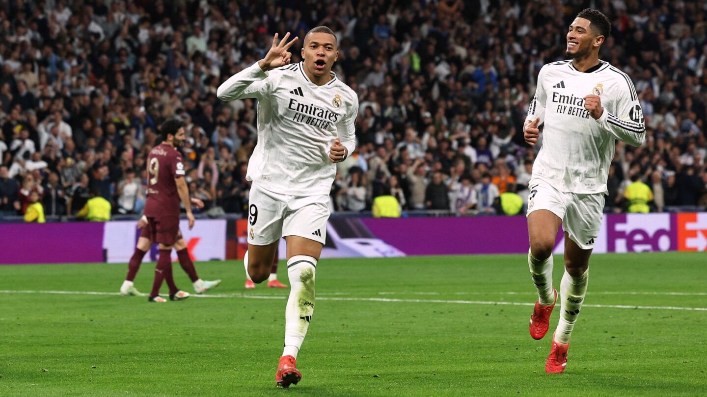 <i>Javier Soriano/AFP/Getty Images via CNN Newsource</i><br/>Manchester City could not live with a Madrid front four of Mbappé