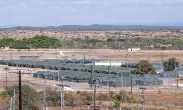 Newly erected holding tents for detained migrants are seen at the United States' Naval Station Guantanamo Bay in Guantanamo Bay