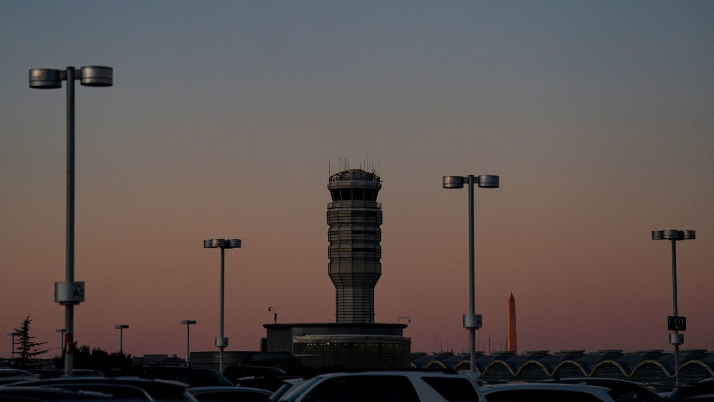 <i>Al Drago/Getty Images/File via CNN Newsource</i><br/>The control tower is pictured at Reagan National Airport in Arlington
