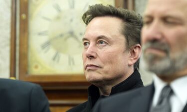 Elon Musk listens as President Donald Trump meets with India's Prime Minister Narendra Modi in the Oval Office of the White House