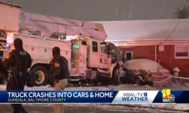 A home is left with significant damage after a Hammer utility truck crashed into it during Tuesday night's winter storm.