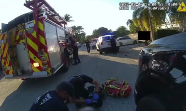 First responders were hailed as heroes after they pulled a young boy from a swimming pool in Wilton Manors.