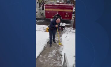 After responding to a medical call early Friday following the overnight snowfall across the state