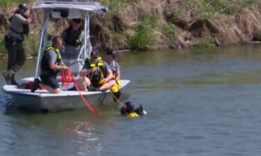 Fort Worth police said the Fire Department dive team and others searched the water until nearly 10 p.m. when the search was postponed until Sunday morning.