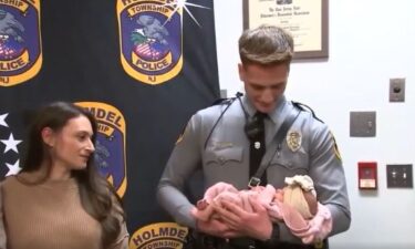 A mother and her newborn baby girl were reunited on Wednesday