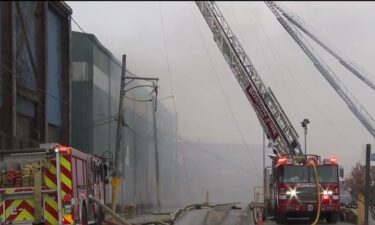 A huge fire at a construction waste recycling center in Boston spread smoke over a large part of the city Sunday. Fire Commissioner Paul Burke said it "could burn for days."