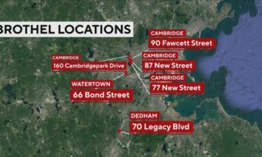 Alleged locations of brothels in Cambridge