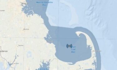 A map of the new buoy locations that are listening for right whales.