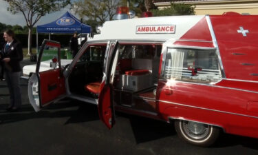 An antique ambulance rolled into South Florida and the record books.