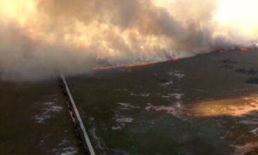 A grass fire that has been burning for nearly a week in South Miami-Dade has grown near Monroe County as the dry season continues in South Florida.