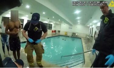 The life of a 12-year-old boy was saved through the efforts of bystanders and first responders after a drowning incident in a hotel pool