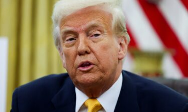 President Donald Trump delivers remarks in the Oval Office of the White House in Washington