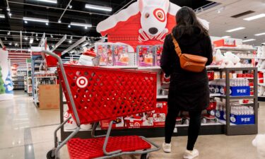 A customer shops at a Target store on the week of Black Friday shopping in Chicago