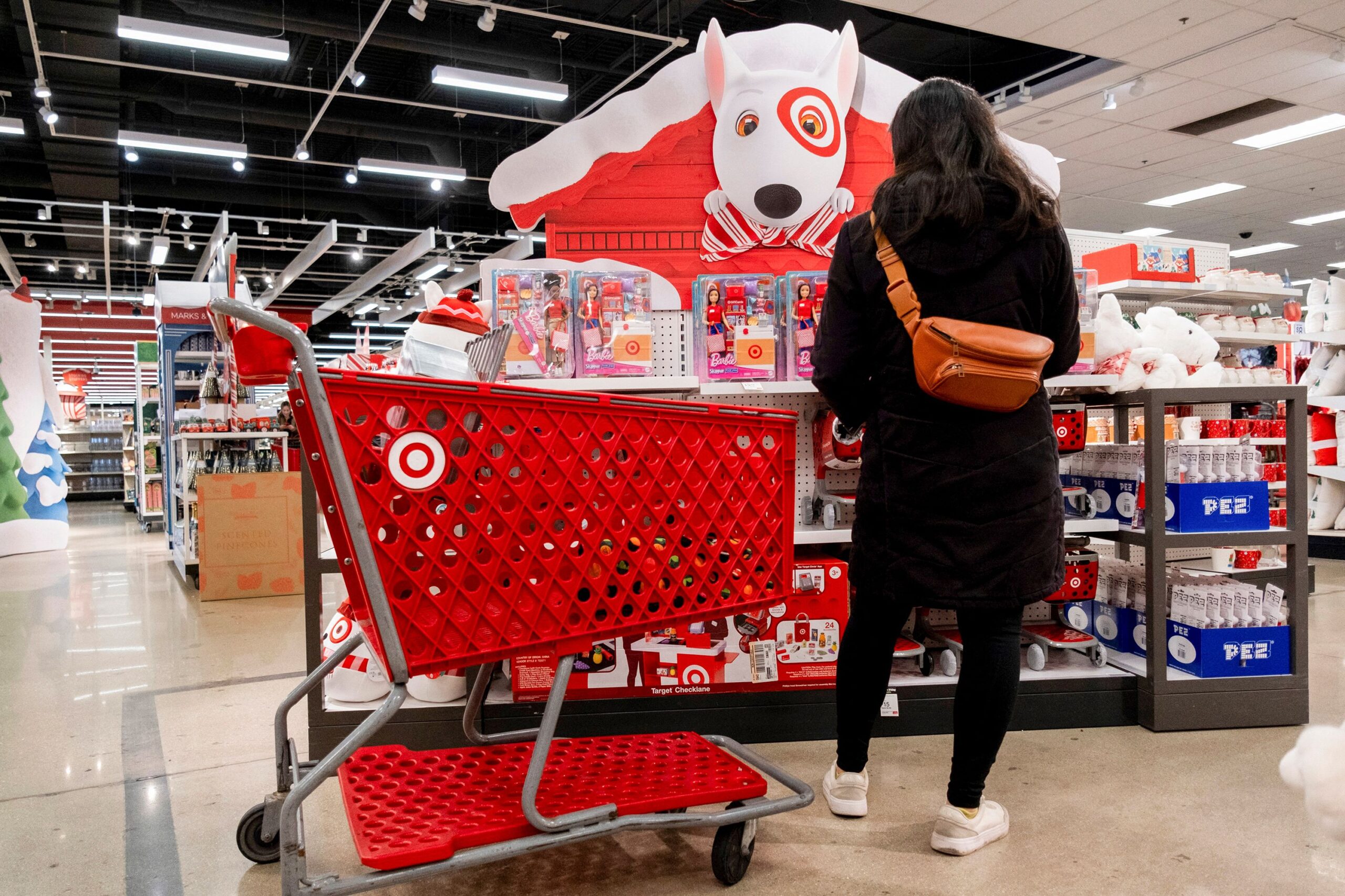 <i>Vincent Alban/Reuters/File via CNN Newsource</i><br/>A customer shops at a Target store on the week of Black Friday shopping in Chicago