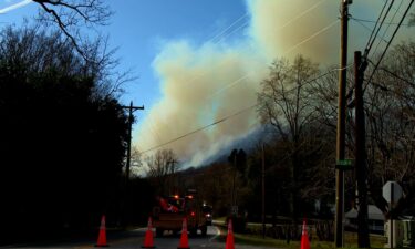 Firefighters combat two wildfires in Buncombe County