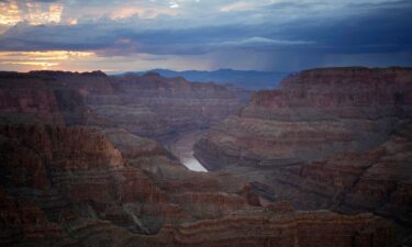 The Lake Powell side of The Glen Canyon Dam in Page