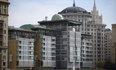 Britain's embassy building in Moscow: Russia and the UK have been trading diplomatic barbs for years.