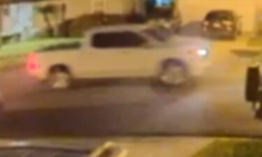 A photo of the alleged suspect's pickup truck.