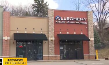 New security video showed burglars shooting their way into a Bethel Park gun store