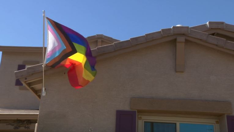 <i>KNXV via CNN Newsource</i><br/>Neighbors with rainbow flags have had similar experiences