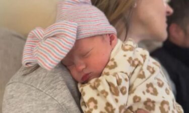 Baby Cora was born just 10 minutes after her mother got to the nurse's office.