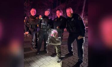 First responders in Garfield came to the rescue of a small pink poodle who went for a daring swim in the Passaic River on Monday.