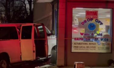 Seven people were injured Tuesday when a van crashed into a laundromat on Staten Island.