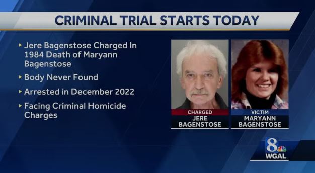 <i>WGAL via CNN Newsource</i><br/>The criminal trial for Jere Bagenstose