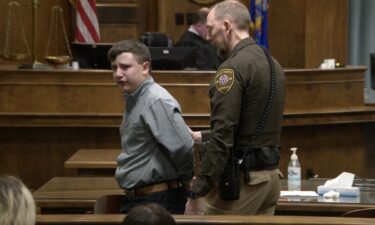 A tearful Jackson Rego departs the Brown County courtroom after learning his sentence.