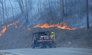 A N.C. Forest Service spokesperson said the Black Cove wildfire in Polk County