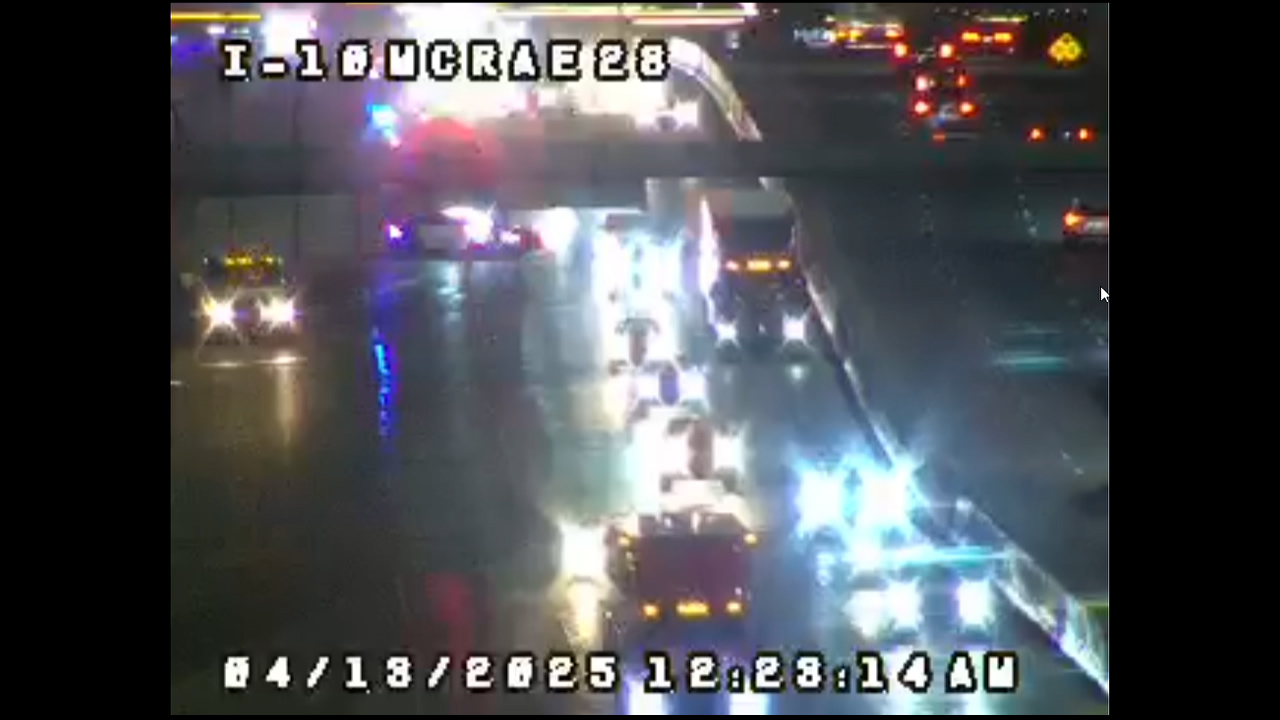 Four injured in East El Paso crash on I-10 - KVIA