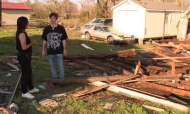 Brothers Rilen Livengood and Brantley Stroud are putting the pieces together. Their family’s storage space was tipped over to the side. That's where they keep cherished memories of late family members