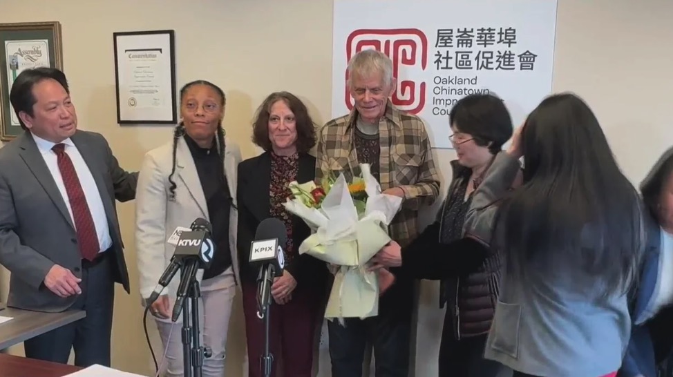 <i>KPIX via CNN Newsource</i><br/>A Good Samaritan was honored in Oakland after he stepped in to stop a brutal attack at a grocery store in the city's Chinatown. Tom Jensen doesn't know what came over him the day he fought off an attacker at Won Kee Grocery last week.