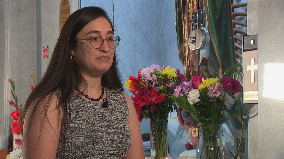 <i>KCNC via CNN Newsource</i><br/>Rocio Delgado Marquez serves on the parish council at Our Lady of Guadalupe Church in Denver and recalls meeting Pope Francis -- an experience that she says moved her to serve others.