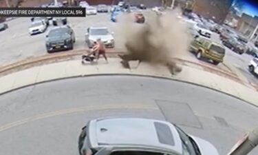 A manhole explosion in Poughkeepsie