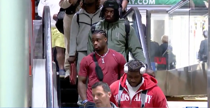 <i>WISN via CNN Newsource</i><br/>WISN 12 News was there as players like defensive tackle Mason Graham from the University of Michigan arrived at Austin Straubel International Airport with his family. Others already in Wisconsin include Jihaad Campbell
