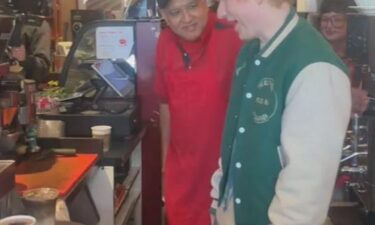 Ed Sheeran visits Zumi's Cafe in Ipswich