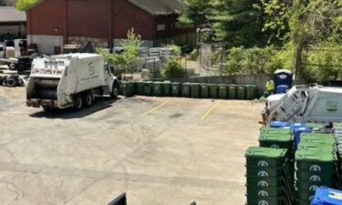 A lot for Asheville's Public Works vehicles.