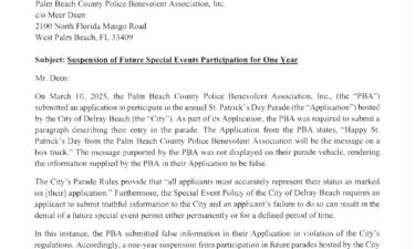 Tensions are rising between the city of Delray Beach and Palm Beach County Police Benevolent Association.