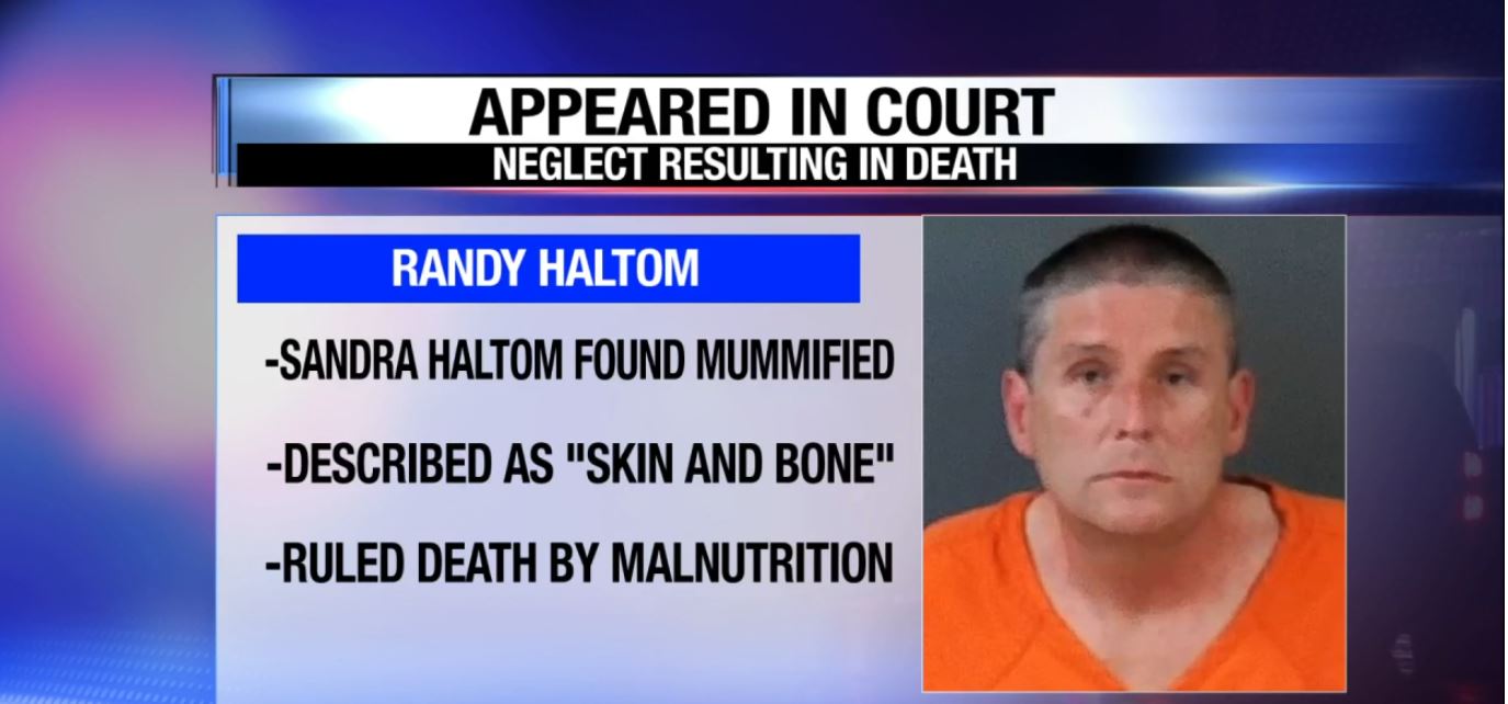 <i>WTHI via CNN Newsource</i><br/>Randy Haltom is being charged with neglect of a dependent resulting in death.