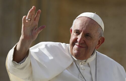 Pope Francis attends Easter Sunday Mass and delivers the traditional Urbi et Orbi blessing at St Peter's Square in the Vatican on Sunday.
